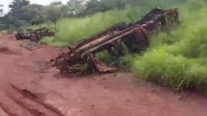 In November 2022, Alain Lazaret passed the site where his convoy was ambushed by rebels 18 months earlier