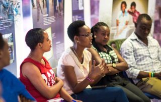 Teachers training at the Kigali Genocide Memorial in delivery of Peace and Values Education