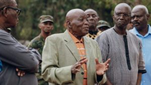 African veterans who served in UNAMIR during the Genocide against the Tutsi discuss their experiences while touring Mount Rebero during a return visit to Rwanda with the Aegis Trust - 17 August 2025