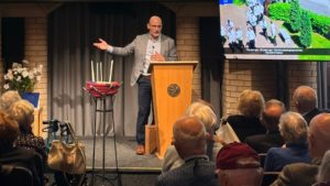 Dr James Smith - co-founder of the UK National Holocaust Museum and Aegis Trust - speaks at the Museum's 30th anniversary celebration event on Sunday 28 September 2025